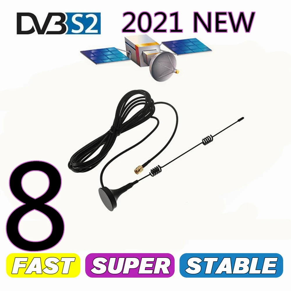 España europa TV recibidor compatible con DVB-S2 v7 v8 los últimos 2021 más estable por satélite
