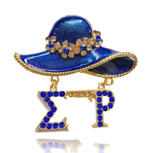 Прямая поставка греческая тема буквы SGR Sorority шляпа отворот булавка брошь