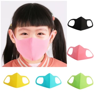 

50Pcs mouth face mask Reusable Sponge Mouth Mask Washable Anti Dust Protective Cold Prevention Face Mask for Kids 4-12 Health