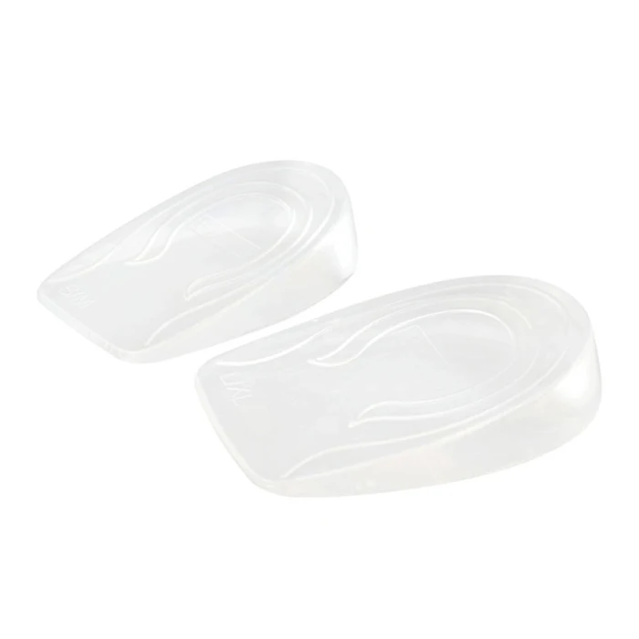 1 Pair Gel Inner Heightening Insole Soft Elasticity Shock Absorption Decompression Heel Cushion TS95