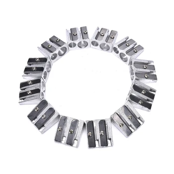 

3PCS pencil sharpener excellent students metal pencil sharpener Two Hole For Home Schools Offices Children Gifts Supply