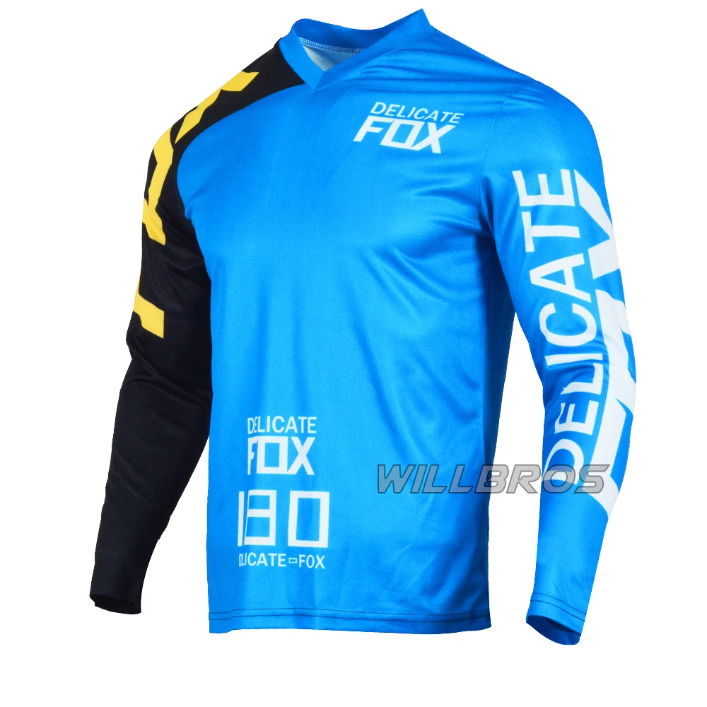 

New 180 Race Jersey Delicate Fox ATV Bike Motocross Dirt Downhill Offroad MX DH MTB BMX Racing