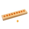 Montessori Golden Beads with Wood Tray Coloful Beads Hundreds Beads Square Educational Counting Learning Math Toys for Children 2