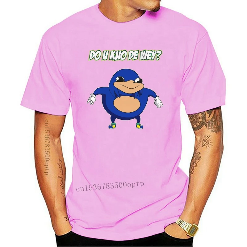 Угандийский футболка Knuckles синий мем суставы gang Знаете ли вы как | Мужская одежда
