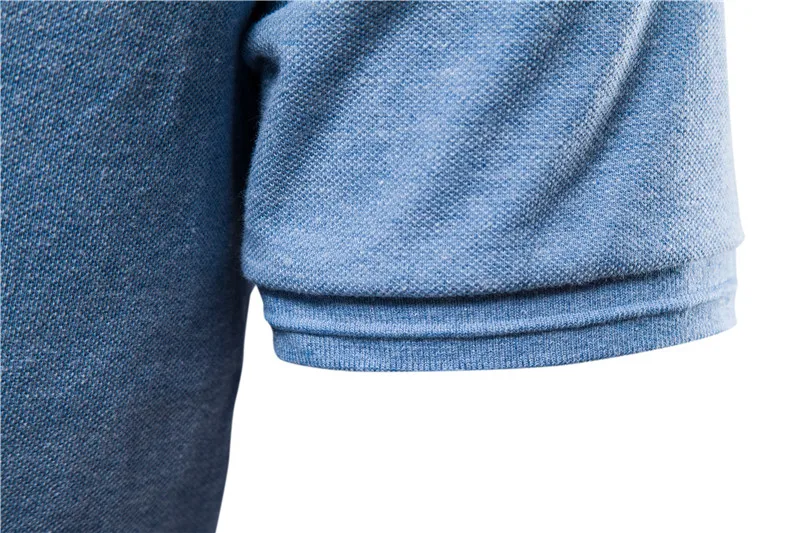 Men's Solid Color Classic Polo Shirt - Image 4