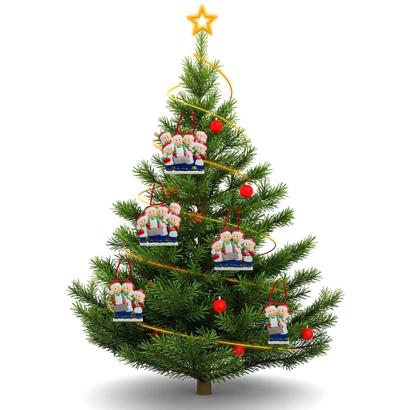 Personalised Family Christmas Xmas Tree Bauble Decoration Ornament Elk Deer 2021 Holiday Decorations Gift | Игрушки и хобби