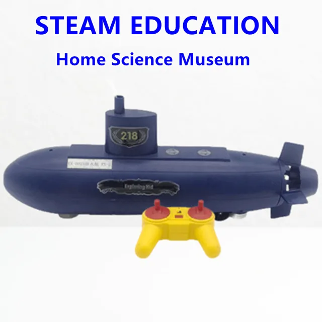 Parent-child Interaction DIY Assembly Electric RC Submarine Toy 30.5CM STEM Science Education Remote Control Submarine Boat Toy 3