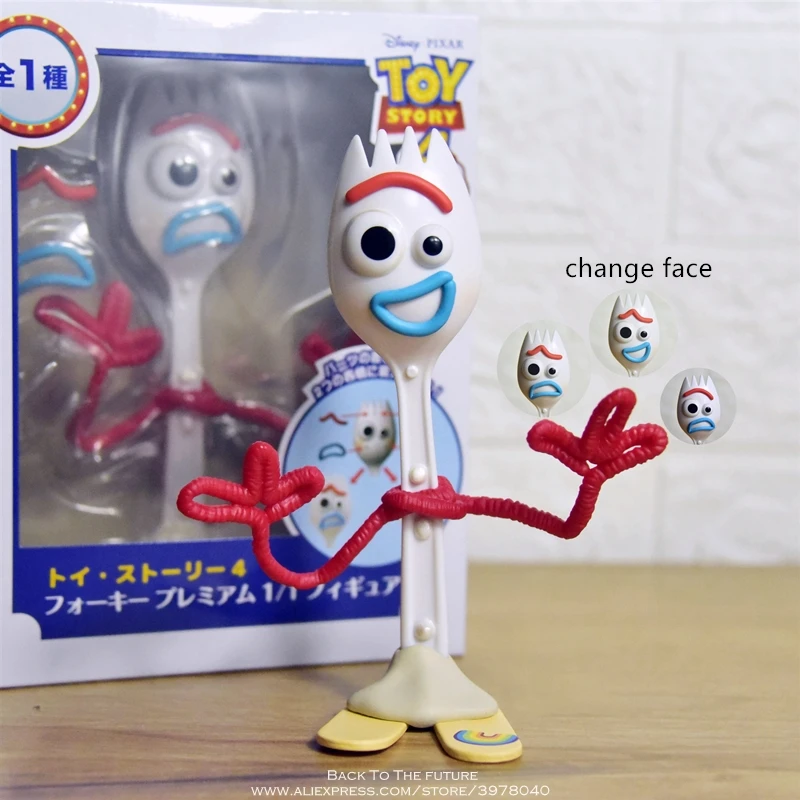 Игрушка "Дисней" История 4 Forky изменить лицо версия 15,5 см ПВХ версия Q фигурки мини куклы, детские игрушки модель для детей подарок - Цвет: with box