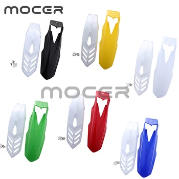 

2 Pcs Adjustable Plastic Motorcycle Front Fender Mudguard Wheel Splash Shield Guard Universal Fits For Yamaha Honda Suzuki
