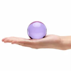 30mm-100mm Lilac Color Crystal Ball Asian Rare Obsidian Sphere Crystal Ball Healing Stone Decor Feng Shui