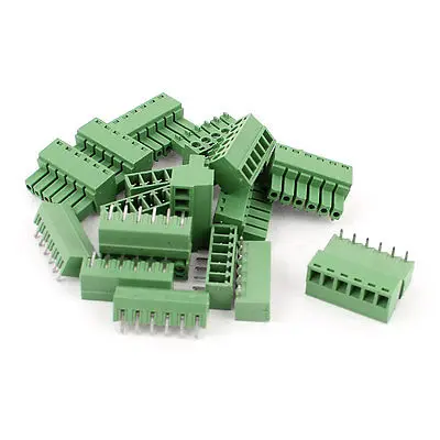 

10 Pair 6 Position 3.81mm Pitch Male Female PCB Screw Terminal Block