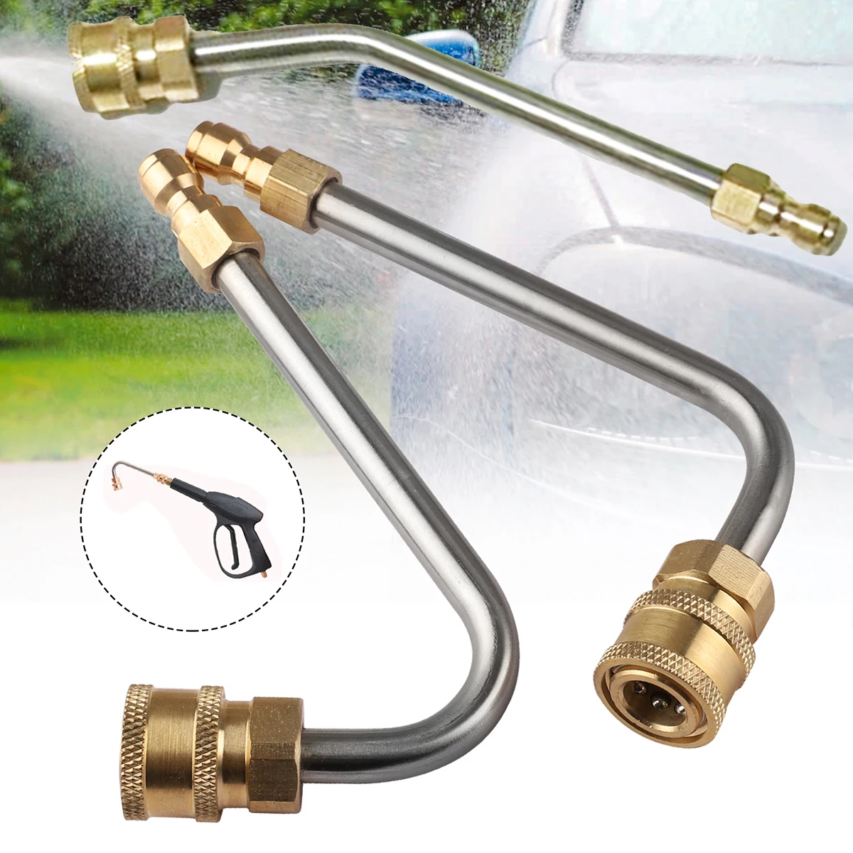 Multipurpose Automobile Car Washing Cleaning Maintenance tegongse High Pressure Power Car Washer Extension Rod 