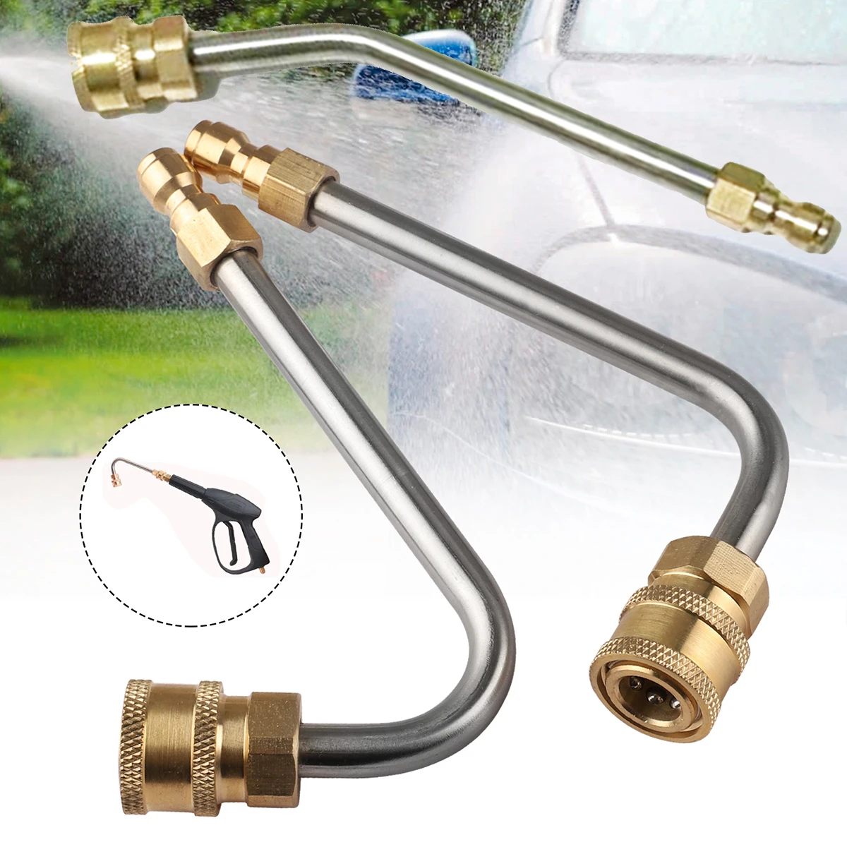High Pressure Power Washer Cleaner Wand/Lance 1/4" Quick Connect & Nozzle Kit High Pressure Power Washer Cleaner Wand/Lance 1/4" Quick Connect & Nozzle Kit