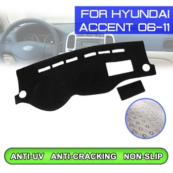 

Car Dashboard Mat Anti-dirty Non-slip Dash Cover Mat UV Protection Shade for Hyundai Accent 2006 2007 2008 2009 2010 2011