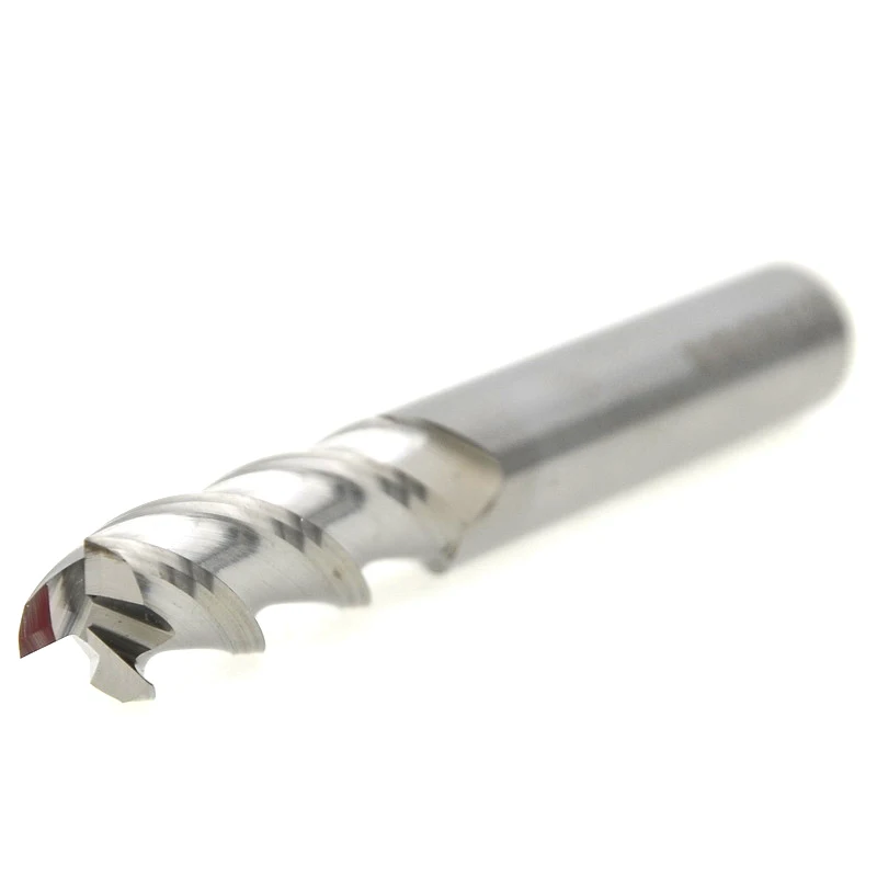 MOSASK 3 Flutes HRC55 Processing Aluminium 4MM 6MM 8MM 10MM Straight Shank Solid Cemented Carbide Router Milling Cutter