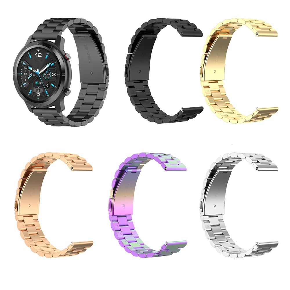 

Ремешок из нержавеющей стали для наручных часов Samsung Galaxy Watch 3, POLAR Grit X, Ticwatch PRO, Huawei GT 2e, 22 мм