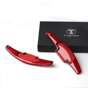 

Car Steering Wheel Shift Paddle Red Extension Shifters Car Sticker Carbon Fiber For Honda Accord Civic CR-V Pilot