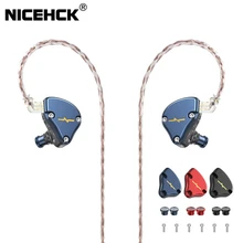 Najnowszy sterownik NiceHCK NX7 MK3 IEM 7 słuchawki hi-fi ulepszony 4BA + podwójny CNT dynamiczny + piezoelektryczny hybrydowy wymienny Facepanel