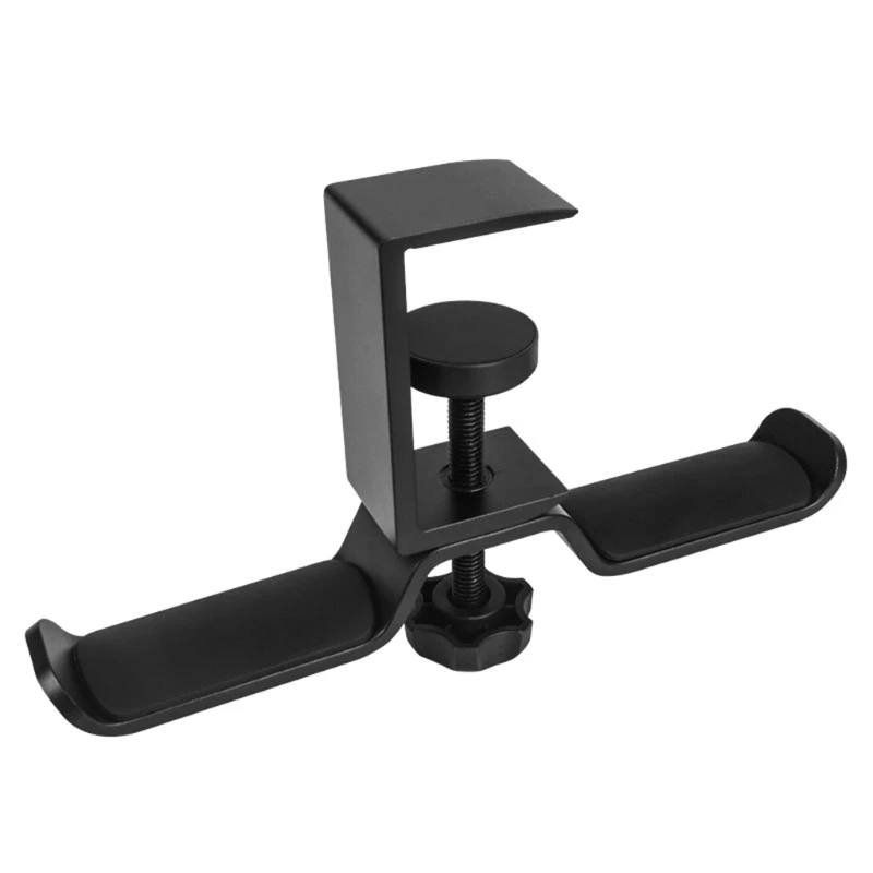 Aluminium Alloy Headphone Holder Headset Rotatable Double Earphone Stand Mount MOLB