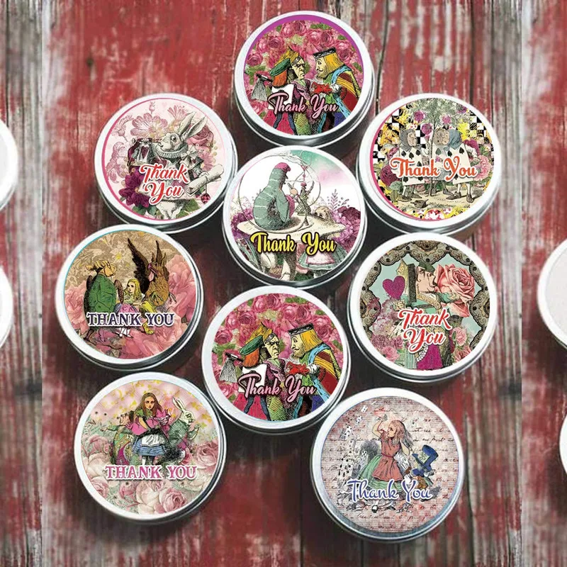 16 видов конструкций круглый Готический Мультфильм Алиса в стране чудес Спасибо