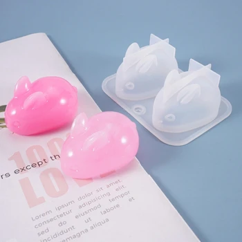 

Cute 3D Rabbit Pendant Casting Silicone Mould DIY Craft Crystal Epoxy Resin Mold