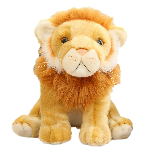 Hot Nice Lifelike Soft Stuffed Animals Lion Doll Simulation King Of The  Steppe Lion Plush Toys Cute kids Gifts For Boy Children _ - AliExpress  Mobile