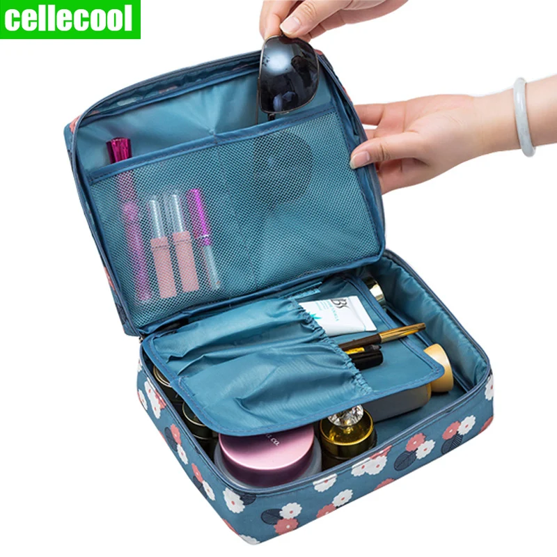 

Multifunction Brand Women Cosmetic Bag Travel Necessity Beauty Case Wash Pouch Organizer Waterproof Portable Makeup Bag