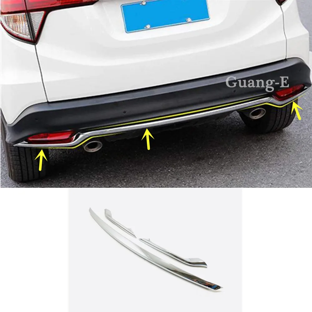 Защитный бампер для Honda HRV 3 шт. чехол корпуса автомобиля с хромированной отделкой