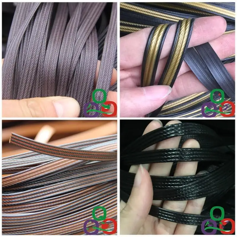 

500g flat synthetic rattan woven material plastic rattan for weaving and repairing chair storage basket vase accessories molding