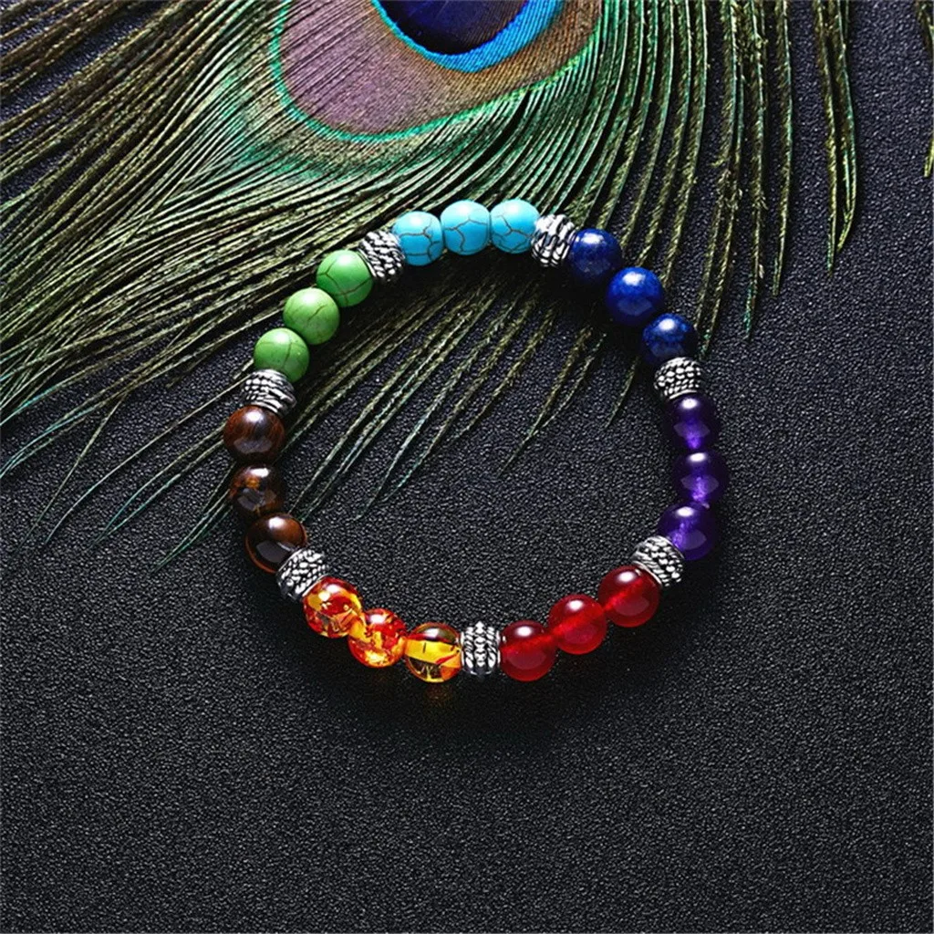 Женские браслеты pulseras mujer moda erkek Мода планета тема натуральный камень браслет натуральный камень Бусины простой браслет