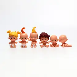 20 шт./пакет милые детские мини-фигурки для новорожденных, 4,5-6 см, куклы для новорожденных, детские игрушки для девочек