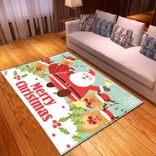 Счастливого Рождества ковры фланель коврики Салон Рождественский Санта Клаус коврик "Лось" ковры мультфильм Спальня ковер для Декор в гостиную