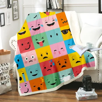 

Animal Cat Dog Blanket 3D Print Sherpa Blanket on Bed Kids Girl Flower Home Textiles Dreamlike Style 04