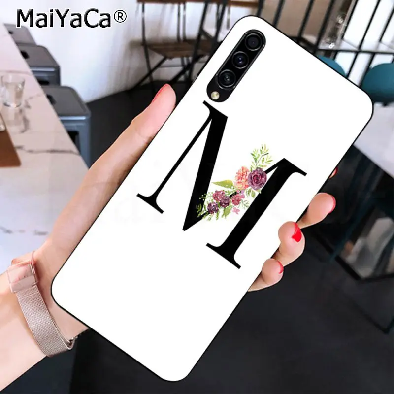 A B C Flowers Lucky number And black letter Art