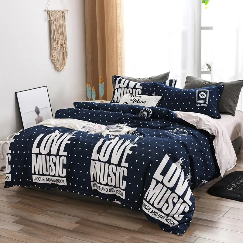 Комплект постельного белья Dream NS Blue Pink Love современный постельное белье
