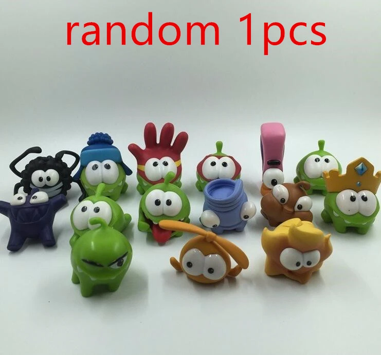 Big 20cm/28cm Cut The Rope Plush Doll Toy Cartoon Cut The Rope Om Nom Stuffed Animals Doll Frog Game Toy For Kids Birthday Gifts - Цвет: A pvc