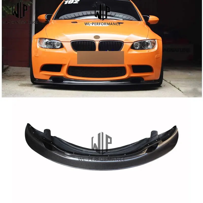 E92 M3 GT4 стиль 3 серии Высокое качество углеродное волокно авто передняя губа