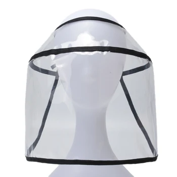 

Protective Clear Face Shield Removable Cap Anti-fog Dust Windproof Hat Transparent Protector Outdoor Caps