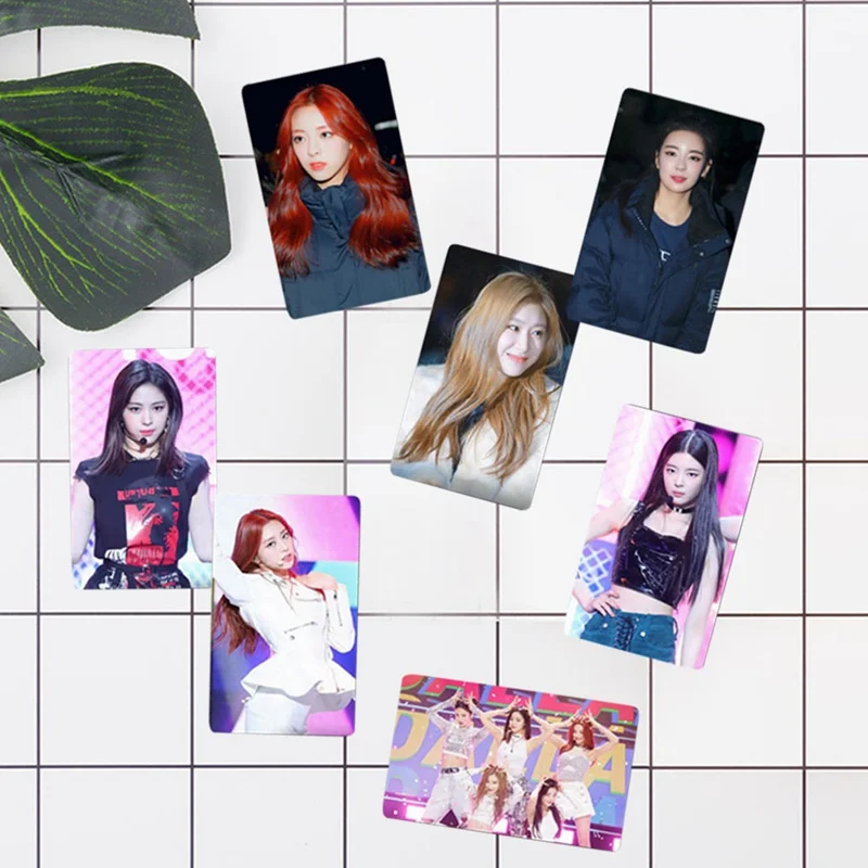 10 шт./компл. K-pop ITZY Ablum IT'z различные липкие фото карты YUNA RYUJIN коллективные карты с кристаллами наклейки