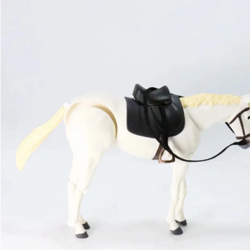 Около 16 см Аниме Figma лошадь доступны в двух цветах Белая лошадь и коричневая/коричневая лошадь подвижная лошадь ручная модель украшения
