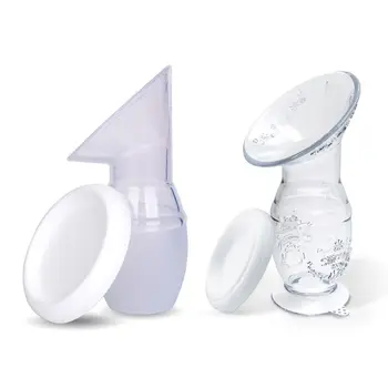 

Silicone Manual Breast Pumps Nurse Strong Suction Reliever Breast Collector Sucking Feeding Milk Bottle