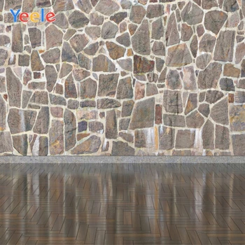 

Yeele Brick Wall Wood Floor Stone Chaos Room Decor Photography Backdrops Personalized Photographic Background For Photo Studio