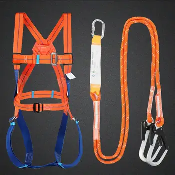 

Safety Harness Five-point Type Systemic Safety Belt With Double Hook High-altitude Operations Fall Prevention Protect Equipment
