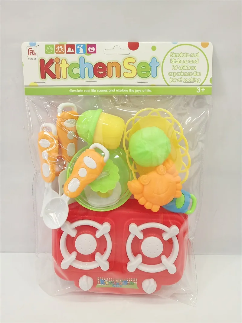 

New Style CHILDREN'S Cartoon Play House Tableware Toys GIRL'S Cooking Kitchen Model Kitchenware Tableware Set