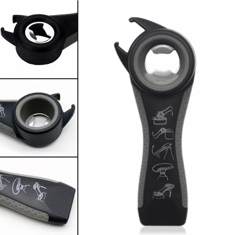 Мульти открывалка для бутылок 5 в 1 консервная банка колпачок крышки банки