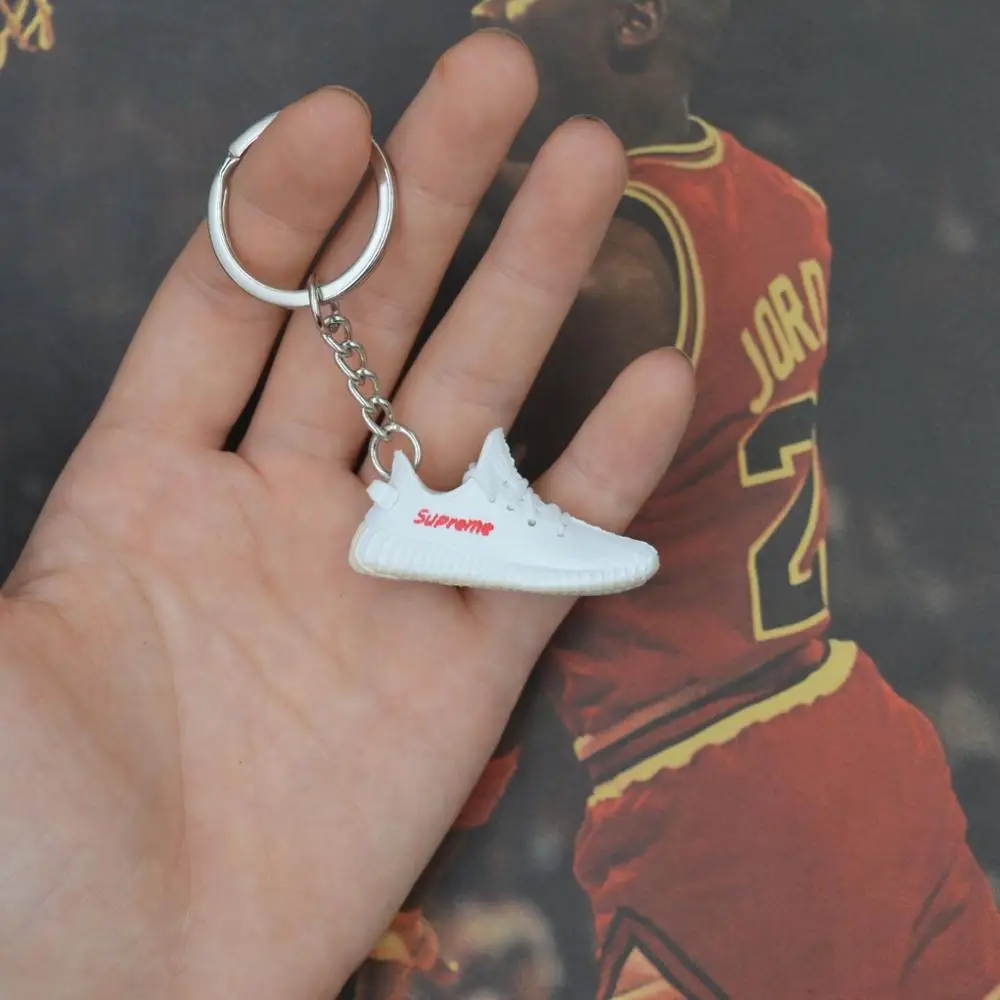 one shoe keychain Дропшиппинг aj1 offwhite Chicago Unc NRG брелок в виде кроссовка Air Jordan 1 3D мини-кроссовки спортивная обувь, кроссовки брелки - Цвет: one shoe keychain