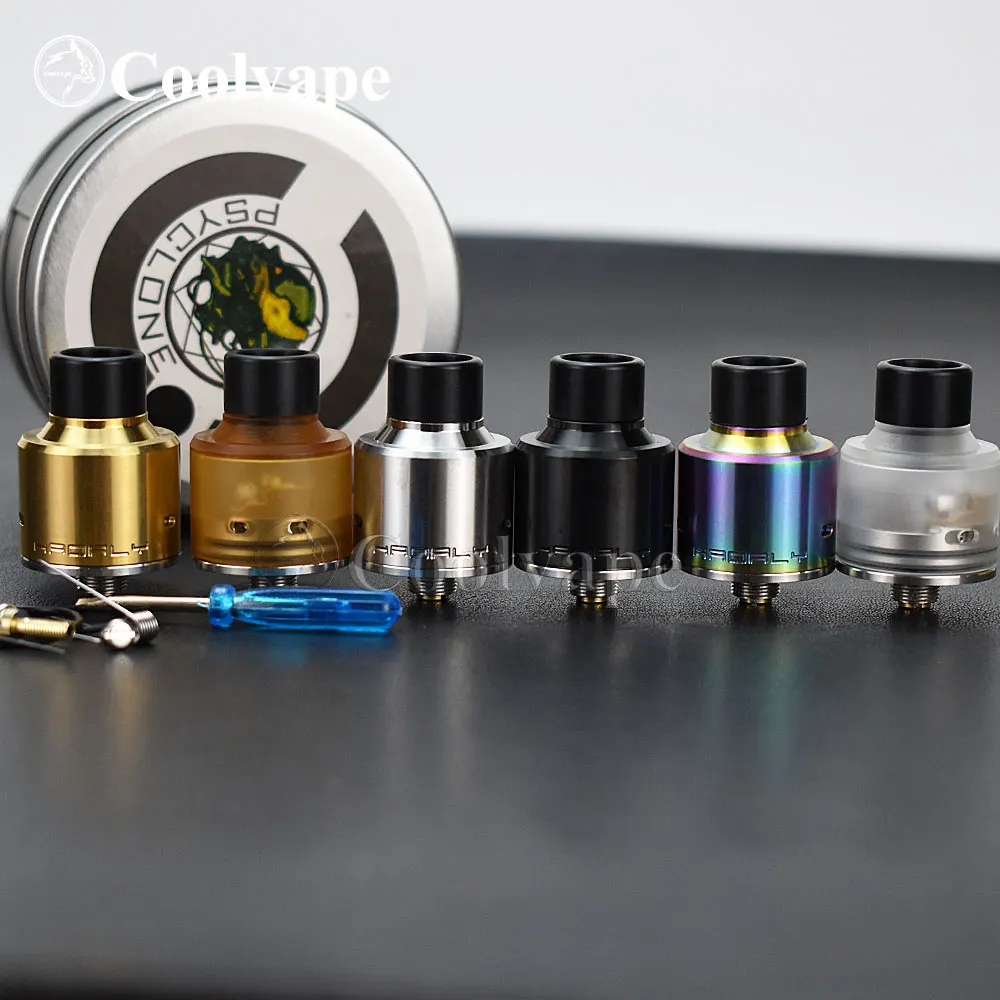 

Hadaly RDA Single coil rda Atomizer MTL RDA with squonk BF PIN 22mm Adjustable Airflow Control rda tank vs Haku Venna RDA