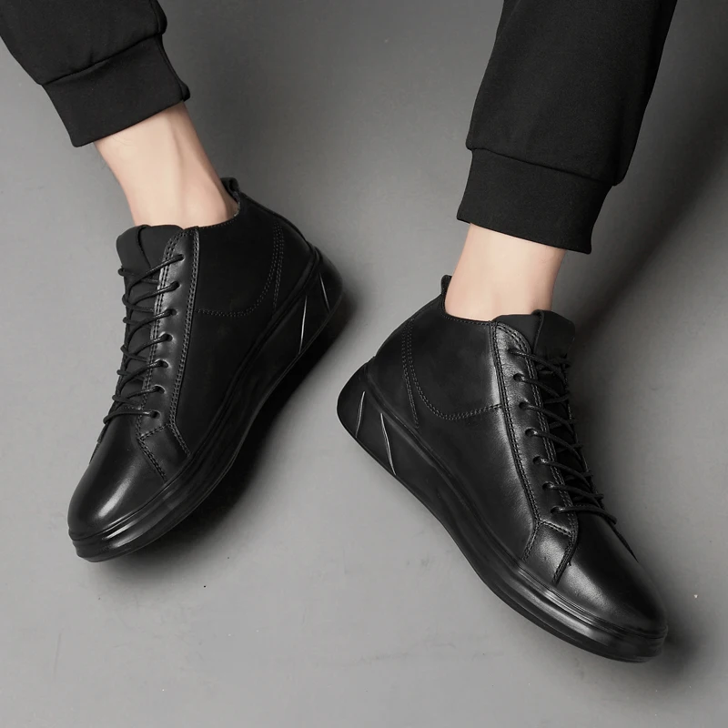 High quality Mid-top Men casual Shoes outdoor Comfortable Genuine