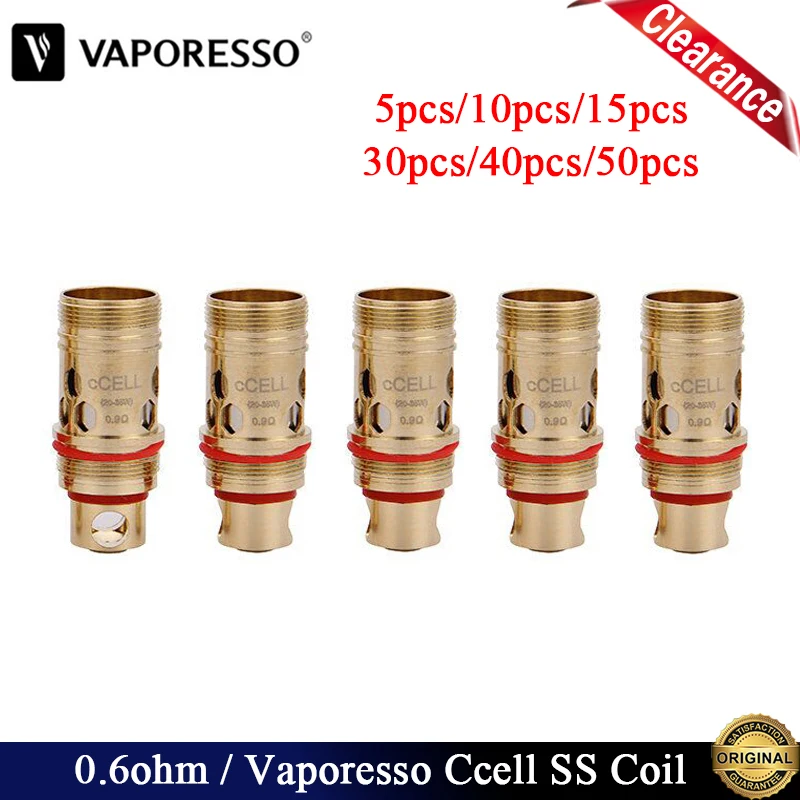 Оригинальная сменная катушка Vaporesso Target Cell 5 ~ 50 шт./лот вейп с сердечником 0 6ohm для