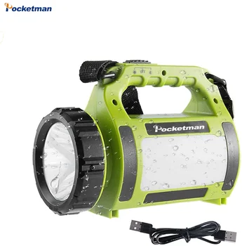 

80W LED Rechargeable Search Light Long Life Lantern Water Resistant 2 side Night Lamp Outdoor Camping Spotlight